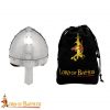 Medieval Norman Nasal Steel Helmet with Leather Liner