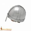 Medieval Norman Nasal Steel Helmet with Leather Liner