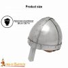 Medieval Norman Nasal Steel Helmet with Leather Liner