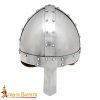 Medieval Norman Nasal Steel Helmet with Leather Liner