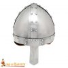 Medieval Norman Nasal Steel Helmet with Leather Liner