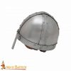 Medieval Norman Nasal Steel Helmet with Leather Liner