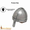Medieval Norman Nasal Steel Helmet with Leather Liner