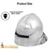 Medieval German Sallet Helmet with Padded Liner 16gauge