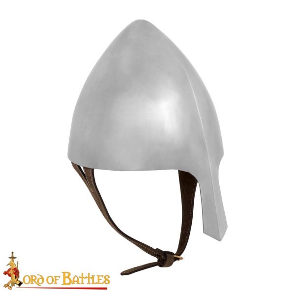 11th century Olmutz Nasal Helmet with Leather Liner