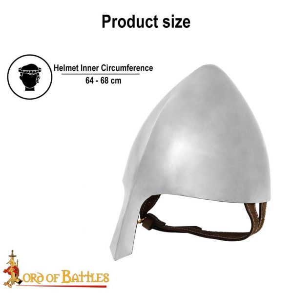 11th century Olmutz Nasal Helmet with Leather Liner
