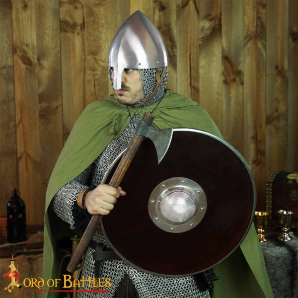 11th century Olmutz Nasal Helmet with Leather Liner