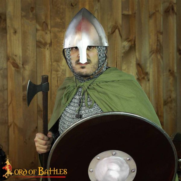 11th century Olmutz Nasal Helmet with Leather Liner