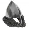 Olmutz Nasal 11th Century Helmet with Chainmail Camail 12 gauge