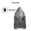 Olmutz Nasal 11th Century Helmet with Chainmail Camail 12 gauge