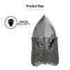 Olmutz Nasal 11th Century Helmet with Chainmail Camail 12 gauge