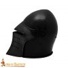 Black knight basinet helmet with Detachable Visor and Padded Liner
