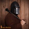 Black knight basinet helmet with Detachable Visor and Padded Liner