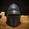 Black knight basinet helmet with Detachable Visor and Padded Liner