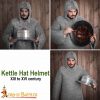 14th Century Kettle Helm - 16 Gauge Steel