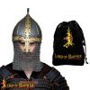 10th century Viking Varangian Rus Slav Gnezdovo helmet with Butted Chainmail Camail 16 gauge