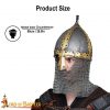 10th century Viking Varangian Rus Slav Gnezdovo helmet with Butted Chainmail Camail 16 gauge