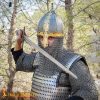 10th century Viking Varangian Rus Slav Gnezdovo helmet with Butted Chainmail Camail 14 gauge
