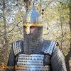 10th century Viking Varangian Rus Slav Gnezdovo helmet with Butted Chainmail Camail 16 gauge