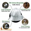 Burgundian Kettle Helmet Historically Accurate 15th century helmet