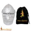 14th Century Full Visor Bascinet Helmet 14 gauge
