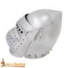14th Century Full Visor Bascinet Helmet 16 gauge