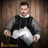 14th Century Full Visor Bascinet Helmet 14 gauge