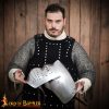 14th Century Full Visor Bascinet Helmet 16 gauge
