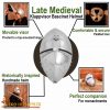 Medieval Klappvisor Bascinet Helmet with Padded Liner