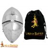 Medieval Klappvisor Bascinet Helmet with Padded Liner