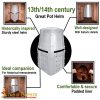 13th / 14th Century Great / Pot Helm Medieval Knight Steel Helmet