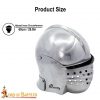 Medieval Italian Bellows Face Sallet Helmet with Padded Liner