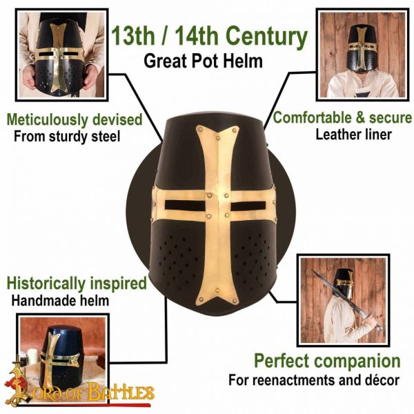13th-14th Century Great / Pot Helm