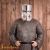 13th century Crusader Knight Templar Steel Helmet with Padded Liner 16 gauge