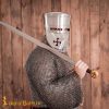 13th century Crusader Knight Templar Steel Helmet with Padded Liner 16 gauge