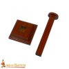 Wooden Helmet Stand for Medieval Helmets with or without Aventail