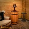 Wooden Helmet Stand for Medieval Helmets with or without Aventail