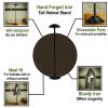 Handmade Iron 25" Tall Helmet Stand for Helmets with or without Aventail
