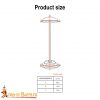 Handmade Iron 25" Tall Helmet Stand for Helmets with or without Aventail