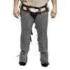 Round Ring Chainmail Leggings Chausses Hoses, Dome Riveted, ID 10 mm, Mild Steel