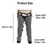 Flat Ring Chainmail Leggings Chausses, Round Riveted, ID 9 mm, Stainless Steel