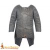 Round Ring Chainmail Hauberk Shirt, Butted, 10 mm 16 gauge, Mild Steel