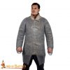 Round Ring Chainmail Hauberk Shirt, Butted, 10 mm 16 gauge, Mild Steel