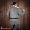 Round Ring Chainmail Hauberk Shirt, Butted, 10 mm 16 gauge, Mild Steel
