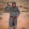 Round Ring Chainmail Hauberk Shirt, Butted, 10 mm 16 gauge, Mild Steel