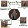 Round Ring Chainmail Byrnie with leather, Butted, 10 mm 16 gauge, Mild Steel