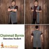 Round Ring Chainmail Byrnie with leather, Butted, 10 mm 16 gauge, Mild Steel