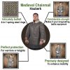 Round Ring Chainmail Hauberk Shirt, Butted, ID 9 mm, Natural