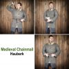 Round Ring Chainmail Hauberk Shirt, Butted, ID 9 mm, Natural