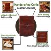Leather Journal with Celtic Cross and Tree of Life